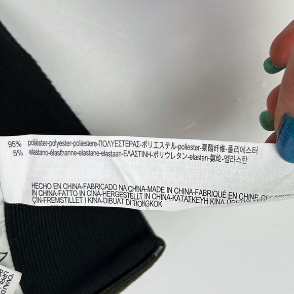 Zara Basic Micro Suede Skinny Pants Leggings Taupe Brown Stretch Equestrian sz L - Picture 11 of 13